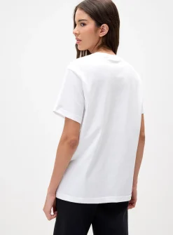Embroidered central logo T-shirt