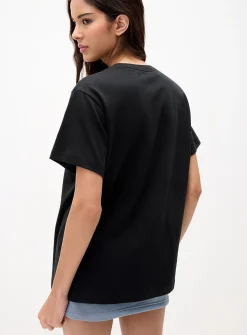 Embroidered central logo T-shirt