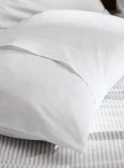 Embroidered flower border pillowcase