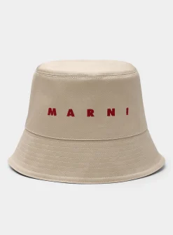 Embroidered logo bucket hat