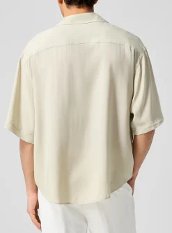 Embroidered logo cabana shirt