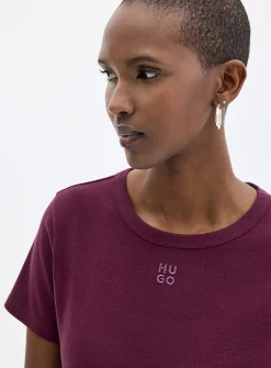 Embroidered logo crew-neck T-shirt