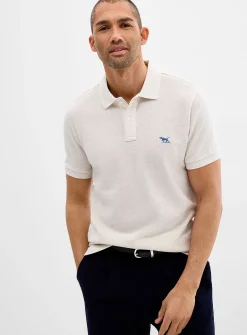 Embroidered logo piqué polo