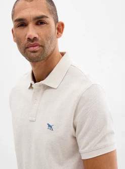 Embroidered logo piqué polo