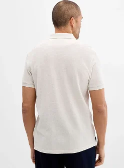 Embroidered logo piqué polo