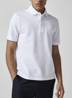 Embroidered logo piqué polo