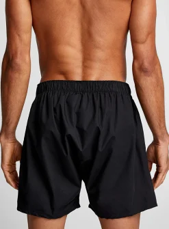 Embroidered logo poplin boxer