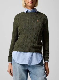 Embroidered logo wool and cashmere sweater