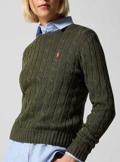 Embroidered logo wool and cashmere sweater