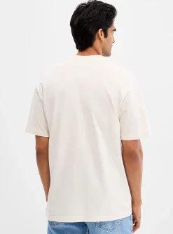 Embroidered message T-shirt