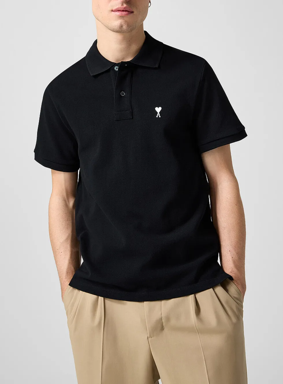 Embroidered mini logo piqué polo