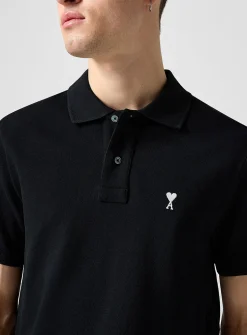 Embroidered mini logo piqué polo