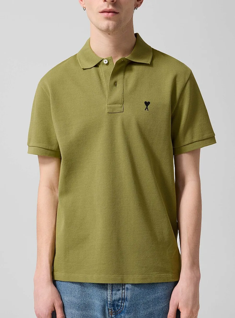Embroidered mini logo piqué polo