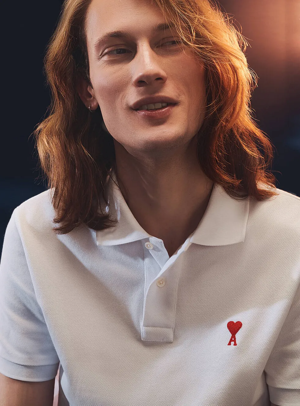 Embroidered mini logo piqué polo