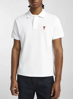 Embroidered mini logo piqué polo