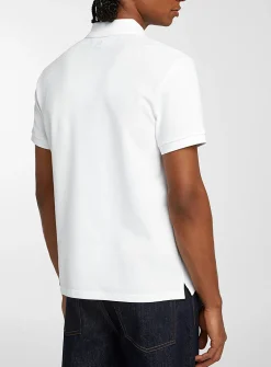 Embroidered mini logo piqué polo