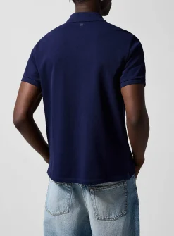 Embroidered mini logo piqué polo