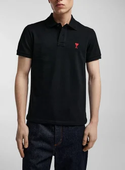 Embroidered mini logo piqué polo