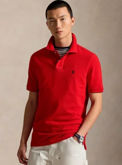 Embroidered rider piqué polo