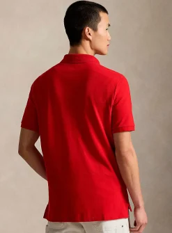 Embroidered rider piqué polo