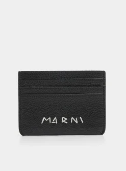 Embroidered signature card case
