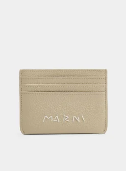 Embroidered signature card case