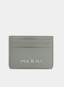 Embroidered signature card case