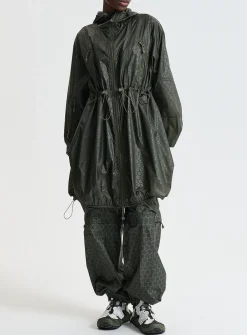 Emma long canvas windbreaker