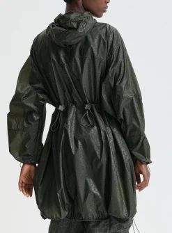 Emma long canvas windbreaker