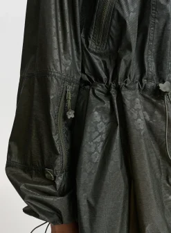 Emma long canvas windbreaker