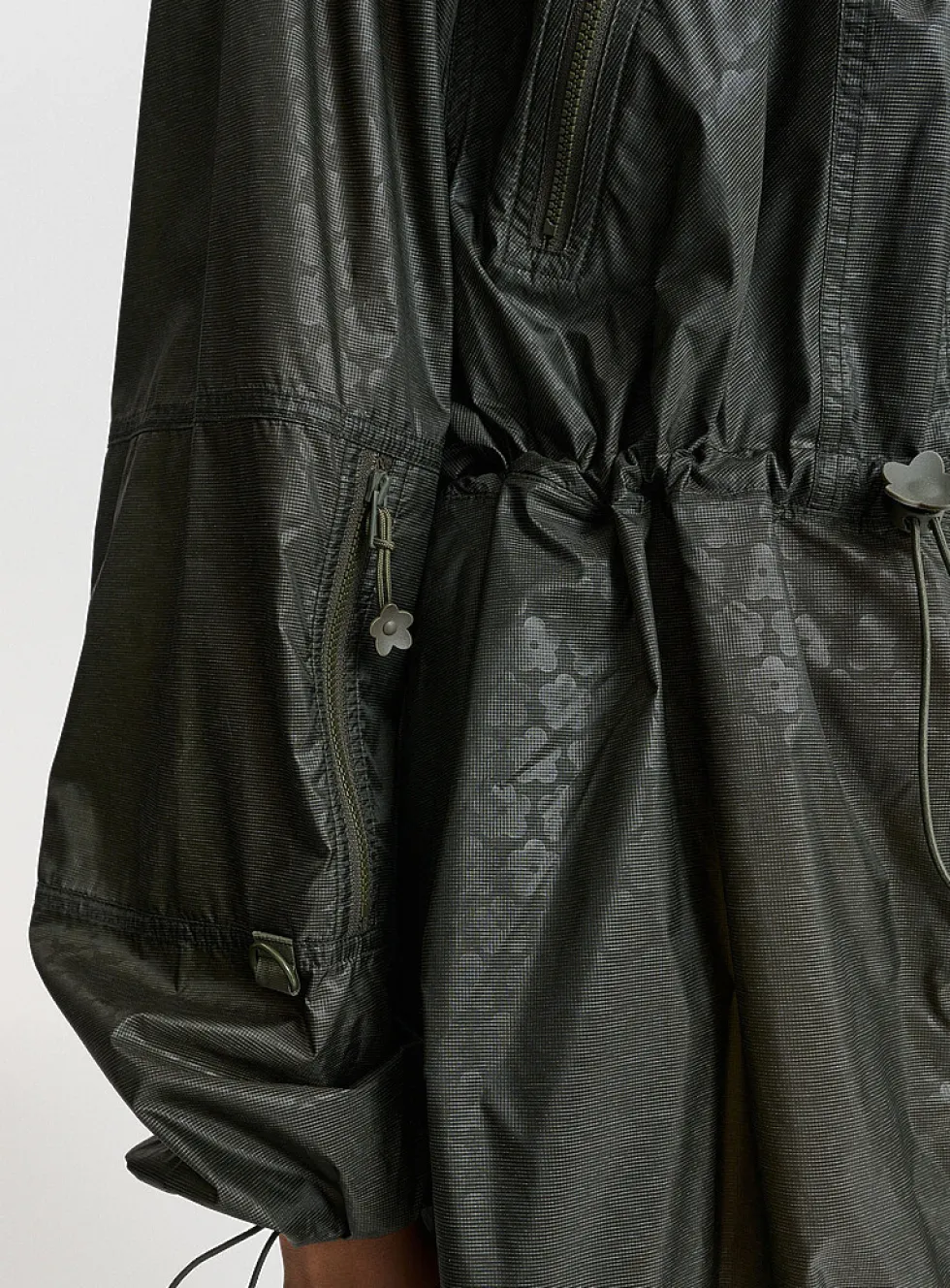 Emma long canvas windbreaker