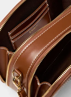 Emma topstitched crossbody bag