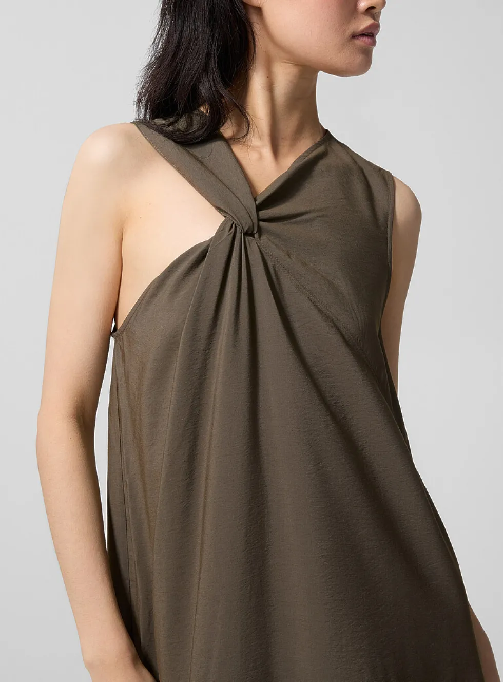 Emna tie-effect midi dress