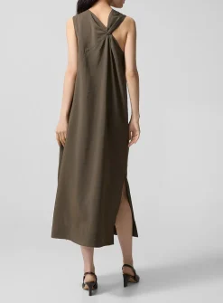 Emna tie-effect midi dress