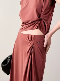 Enature twisted detail skirt