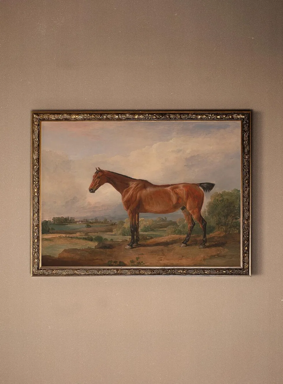 Equestrian Majesty bronze frame rigid art print