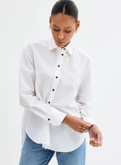 Erigeron side-tie shirt