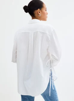 Erigeron side-tie shirt