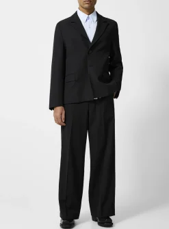 Eron wide-leg twill pant