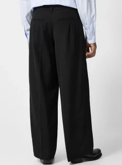 Eron wide-leg twill pant