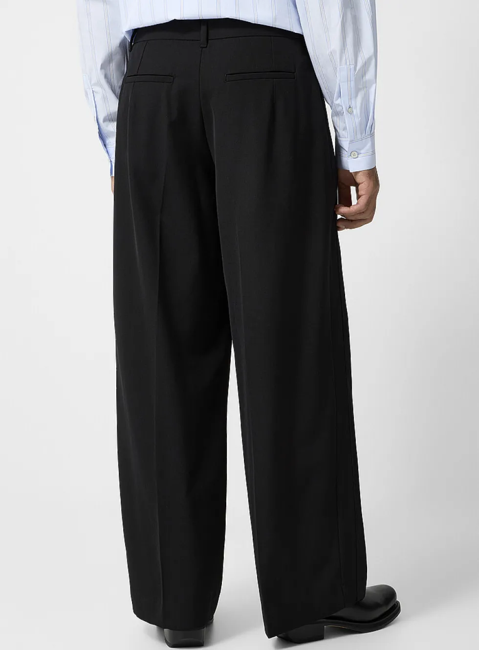 Eron wide-leg twill pant