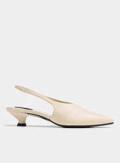 Eros slingback leather mules