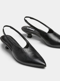 Eros slingback leather mules