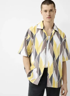 Espino geo-pattern shirt