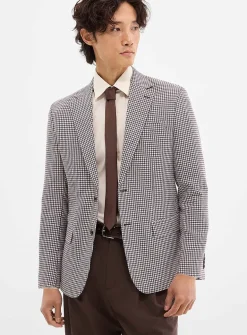 Espresso houndstooth jacket