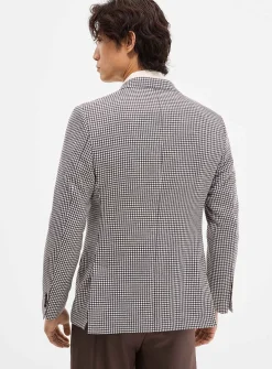 Espresso houndstooth jacket