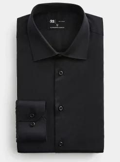 Essential satiny cotton shirt