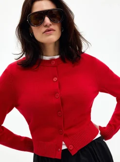 Essential solid boxy-fit cardigan