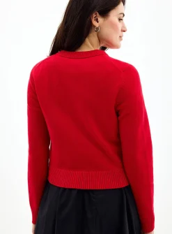 Essential solid boxy-fit cardigan