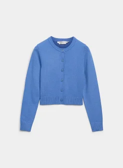 Essential solid boxy-fit cardigan